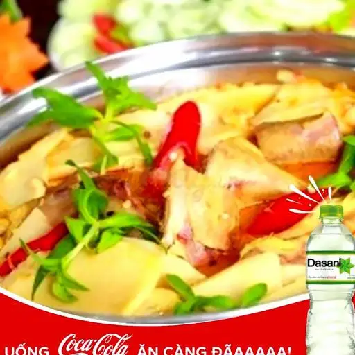 Hình ảnh Combo Lẩu Gà Nồi Măng Xào kèm nước ngọt 