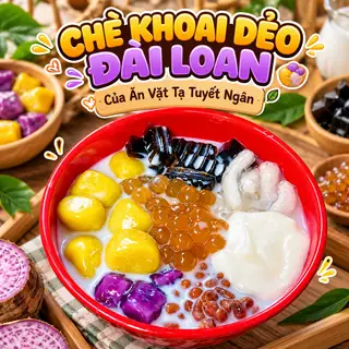 Hình ảnh Chè Khoai Dẻo sữa tươi Đài Loan