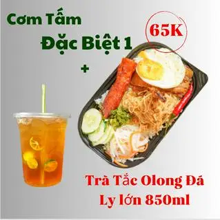 Cơm Tấm Đặc Biệt 1 + Trà Tắc Olong (ly lớn 850ml) - 61.200 ₫ tại  Thế Giới Cơm Tấm - Bún Thịt Nướng - Xôi Mặn - Phú Mỹ