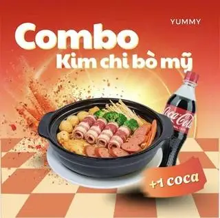 Hình ảnh Combo mỳ kim chi bò Mỹ - Coca