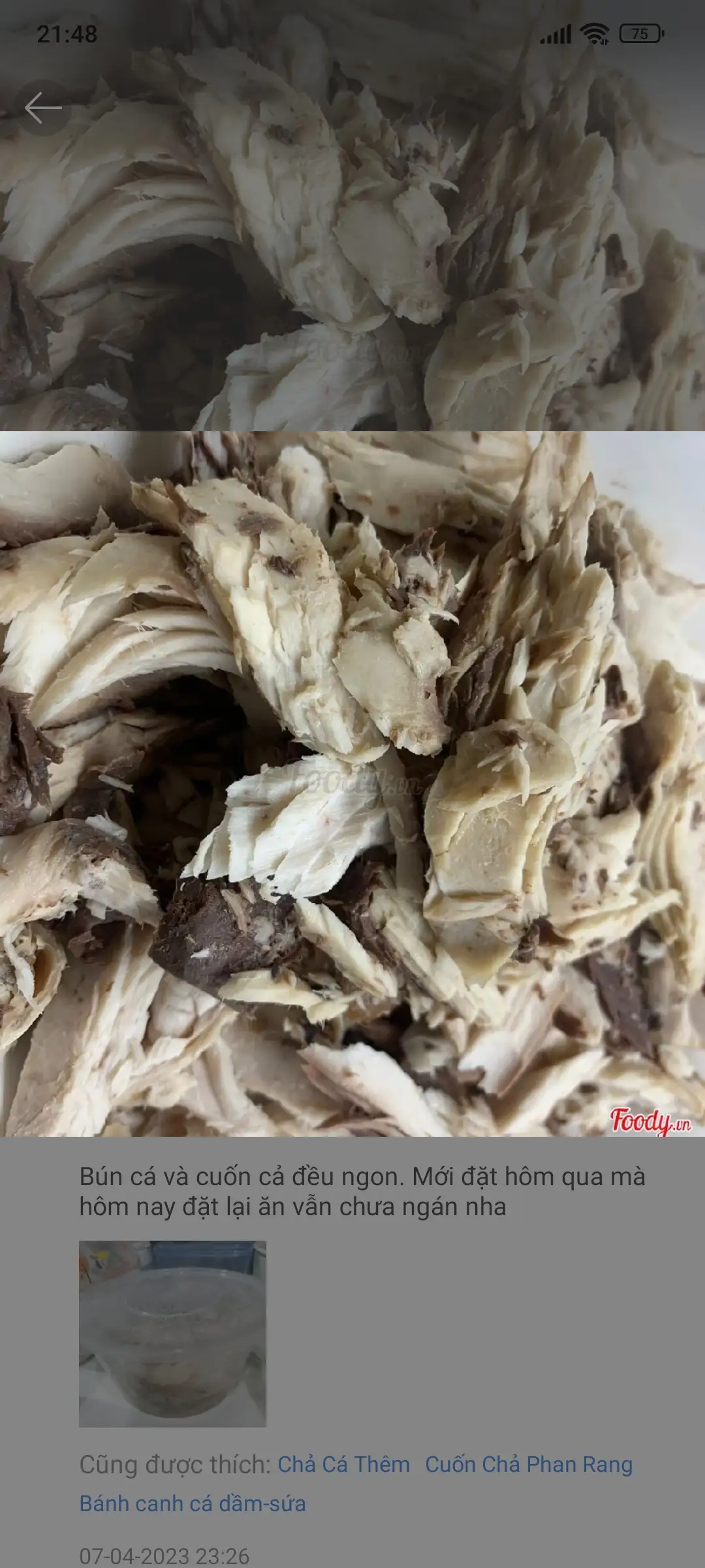 Cá Dầm thêm  - 35.000 ₫ tại Bánh Canh Chả Cá Phan Rang Cô Thảo - Lê Quang Định