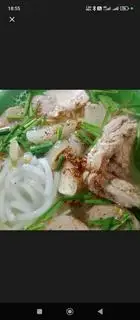 Hình ảnh bánh canh xương + bò viên 