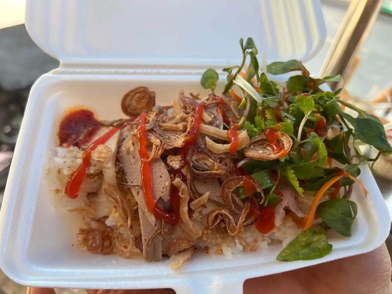 Hình ảnh xôi chả bò 
