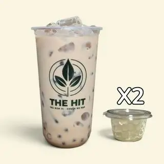 Hồng Trà Sữa Đậm Vị - Gấp Đôi Trân Châu Trắng 3Q (Size L 700ml) - 19.000 ₫ tại THE HIT - Trà Đậm Vị & Ô Long Nướng - Chiến Thắng