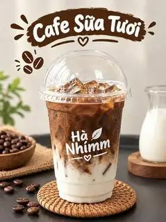 Hình ảnh cafe sữa tươi