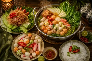 Hình ảnh Lẩu Thả Viên Chua Cay Ngũ Vị