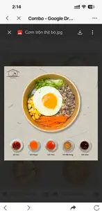 Hình ảnh Cơm cơ bản thịt bò