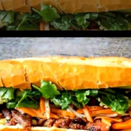 Hình ảnh Bánh Mì Pate Thịt Nướng