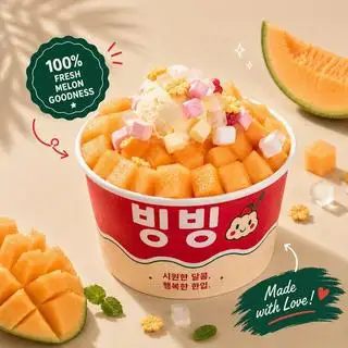 Hình ảnh Dưa lưới ngủ đông - 겨울잠 자는 멜론