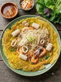 Bánh xèo tôm thịt mực - 85.000 ₫ tại Bà Hai - Bánh Xèo & Bánh Khọt - Lê Văn Linh