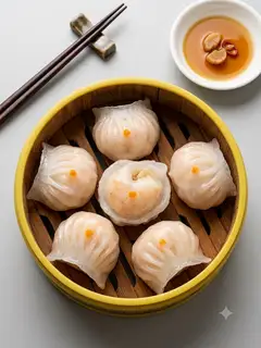 Hình ảnh há cảo sò điệp (6 viên)