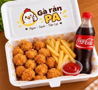 Hình ảnh Combo Gà viên kèm 100gr Khoai Tây Chiên + Coca-cola 