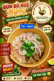 Tái Nạm ( tặng nước sâm hoặc trà tắc) - 65.000 ₫ tại Bún Bò Huế MyMy - Lê Văn Duyệt