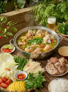Hình ảnh Lẩu Giò Heo Xí Quách Chua Cay (4-5 người)