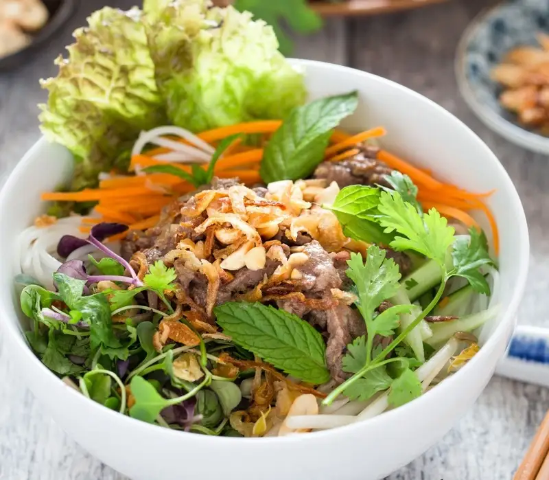 Hình ảnh Combo 2 Bún Bò Trộn Nam Bộ kèm 2 Pepsi