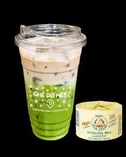 Hình ảnh Matcha Latte Sữa Gấu