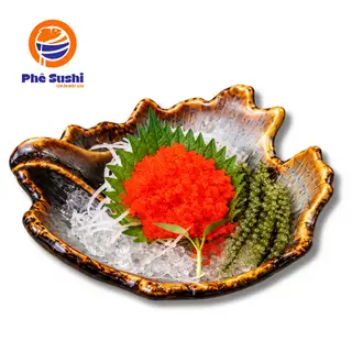 Hình ảnh S18 - trứng cá chuồn - cam - đen - đỏ - 25g