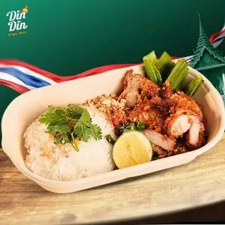 Cơm Gà Lắc Sốt Tomyum Canh Rong Biển - 51.750 ₫ tại Din Din - Cơm, Mì Trộn & Gà Chiên Polo - Nguyễn Lâm