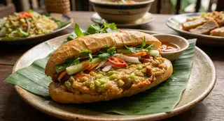 Hình ảnh Bánh mỳ Chả cốm