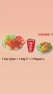 Hình ảnh COMBO 1 ( 1 gà giòn - 1 mỳ ý - 1 coca)
