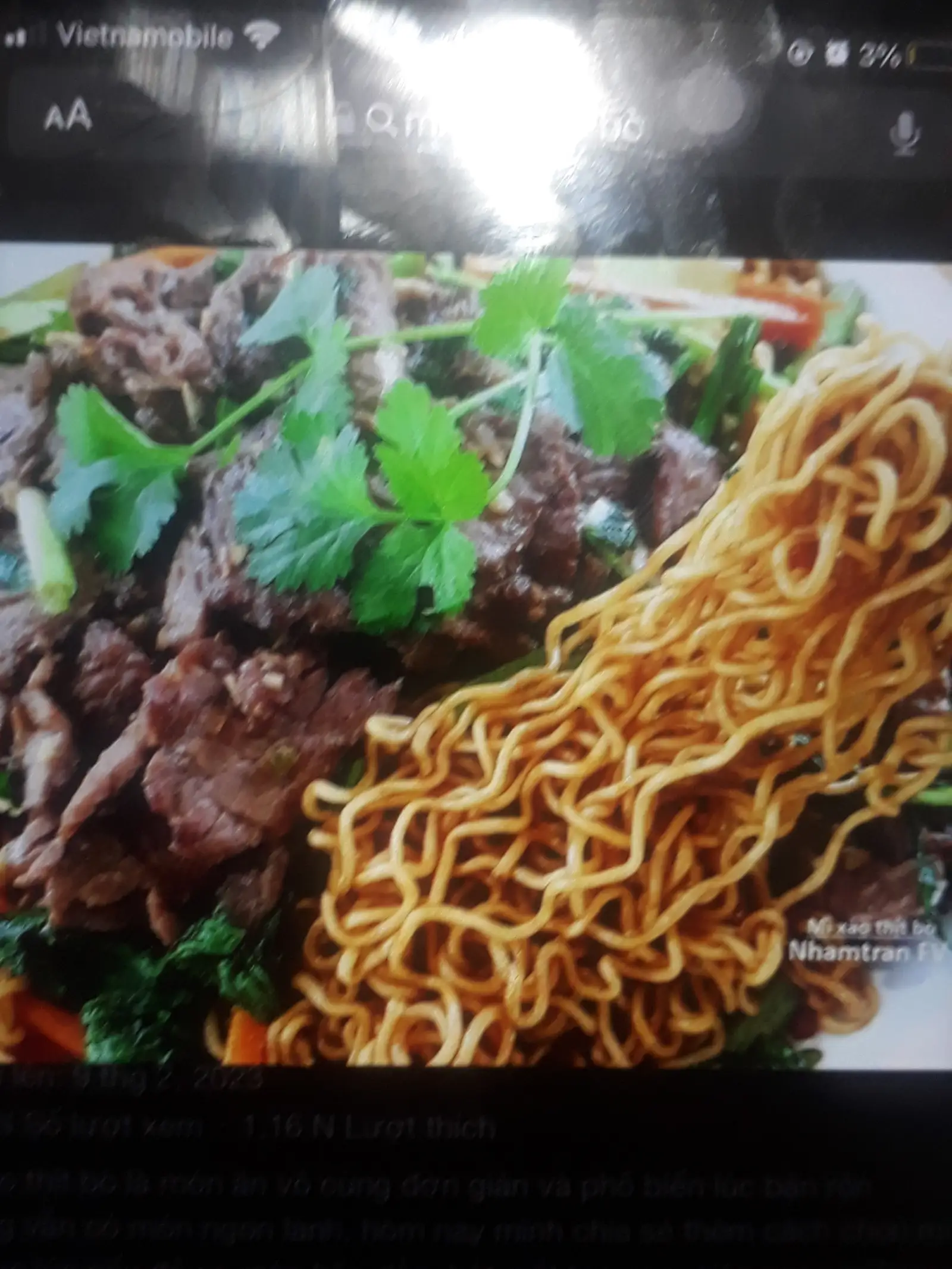 Hình ảnh Mì Xào Bò