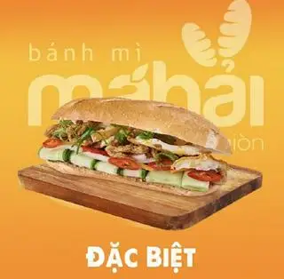 Hình ảnh Bánh mì chả cá ,1 trứng ốp la