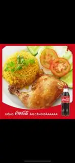 Hình ảnh cơm gà góc 1/4 cocacola