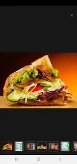 Hình ảnh Bánh mỳ pate thịt nướng 