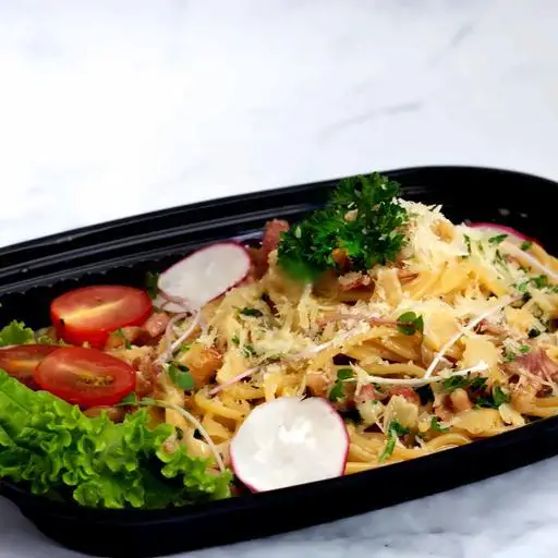 Mì ý thịt xông khói (Creamy bacon) - 75.000 ₫ tại  Đẫm - Mì Ý & Cơm Chiên - Phạm Văn Hai