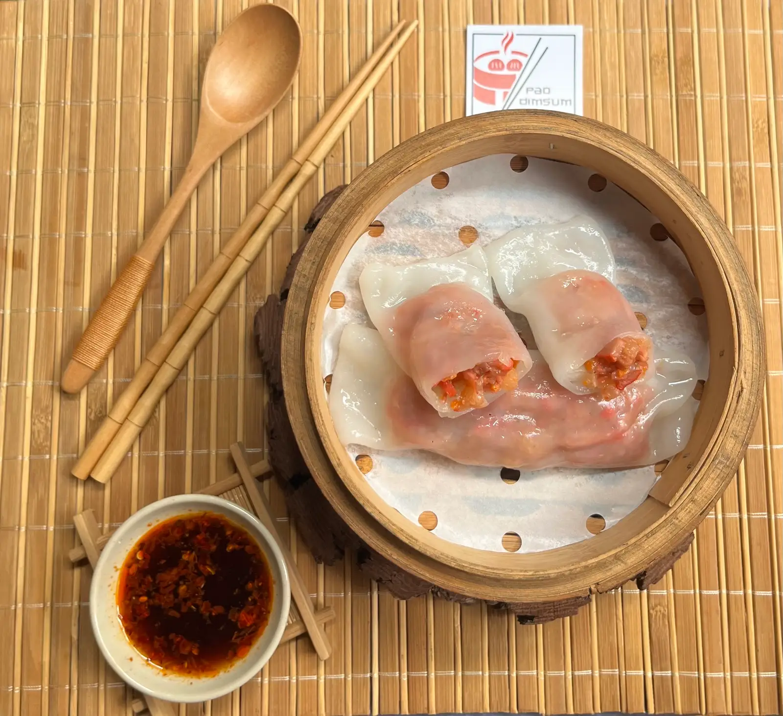 Bánh Cuốn Xá Xíu - Char Siu Rice Rolls - 2 pcs - 40.000 ₫ tại Pao Dimsum - Nguyễn Thượng Hiền