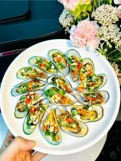 Hình ảnh Vẹm nướng mỡ hành