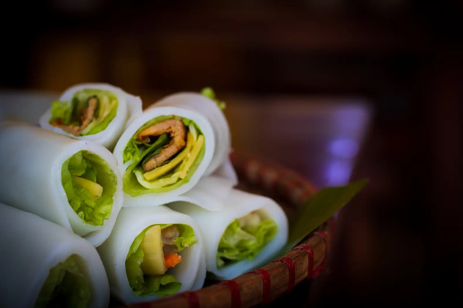 Phở cuốn thịt nướng - 60.000 ₫ tại Cô Nga - Nem Nướng Chánh Hiệu Ninh Hòa - Hoa Cau