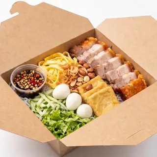 Hình ảnh Bún Nước Tương HEO QUAY full topping bésame