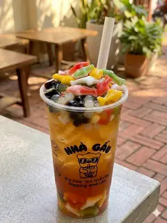Hình ảnh Hồng trà full topping 700ml