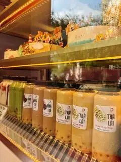 Hình ảnh Trà sữa trân châu trắng ( hồng trà và trà lài) 