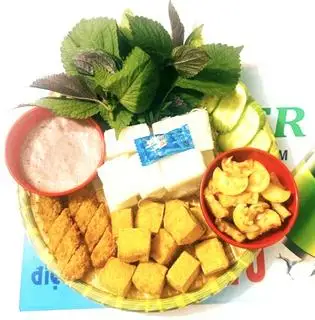 Bún đậu nem chua rán - 49.000 ₫ tại Bún Đậu Mắm Tôm Ngon Ngon - Đường D13