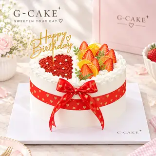 Hình ảnh Bánh Kem 20cm Tim Đỏ Sang Trọng