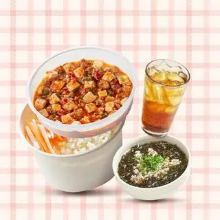 Combo Cơm Đậu Hũ Ma Bà, Canh Rong Biển, Nước Sâm Hạt Chia - 135.000 ₫ tại Sanji Bento - Cơm Gà & Cơm Ba Rọi Chiên - Nguyễn Thị Diệu 