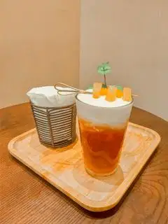Hình ảnh TRÀ ĐÀO XOÀI KEM CHEESE