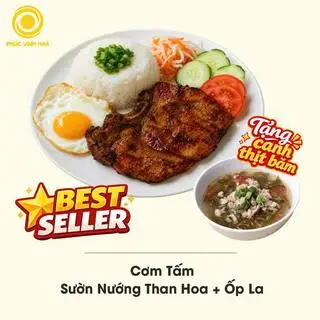 Hình ảnh Cơm tấm sườn nướng than hoa - ốp la
