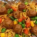 Hình ảnh Mì Indomie mix viên tổng hợp