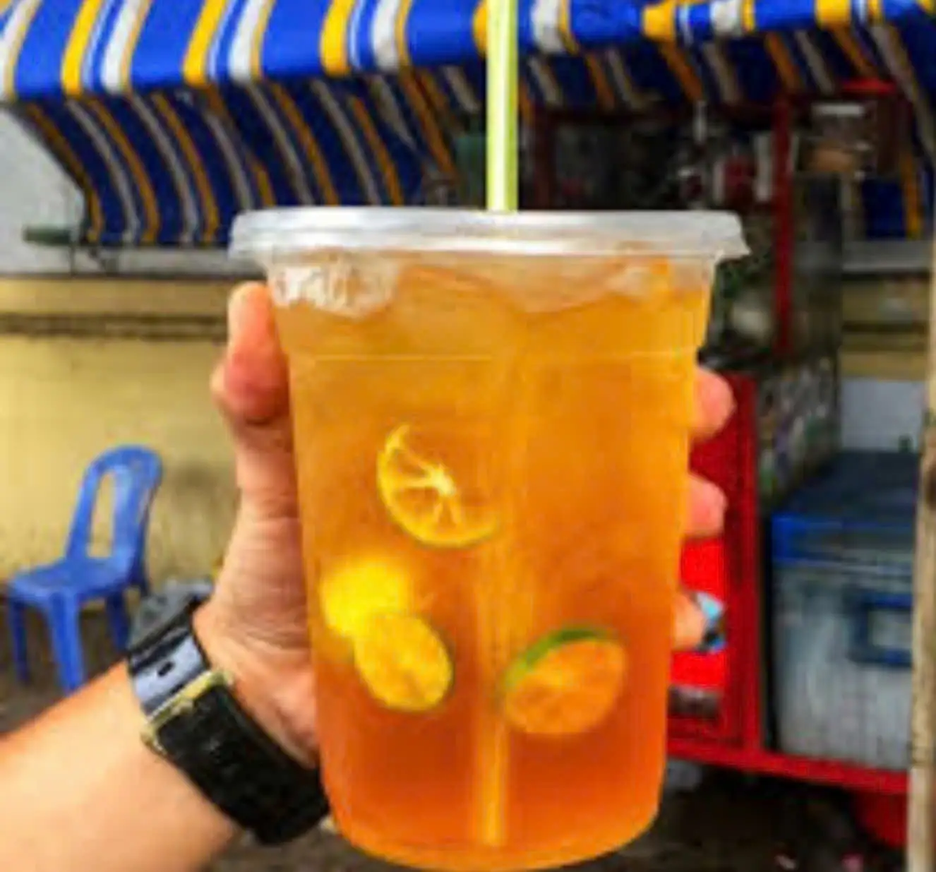 trà đường - 22.000 ₫ tại Bún Bò Huế Cô My - Phan Anh