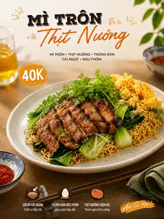 Hình ảnh Mì trộn thịt nướng