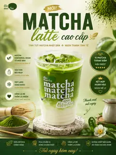 Hình ảnh Matcha latte cao cấp