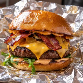 Hình ảnh Burger Bơ Bò Đặc Biệt