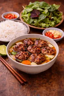 Bún chả thịt viên - 75.000 ₫ tại Bún Chả Hà Nội, Bún Thịt Nướng & Súp Cua - Phạm Thế Hiển