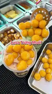 Hình ảnh Trà sữa lava trứng muối