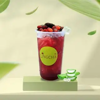 Trà Dâu Tằm Nha Đam - 38.000 ₫ tại LingCha Trà Sữa - Sinh Tố & Nước Ép - Tám Danh