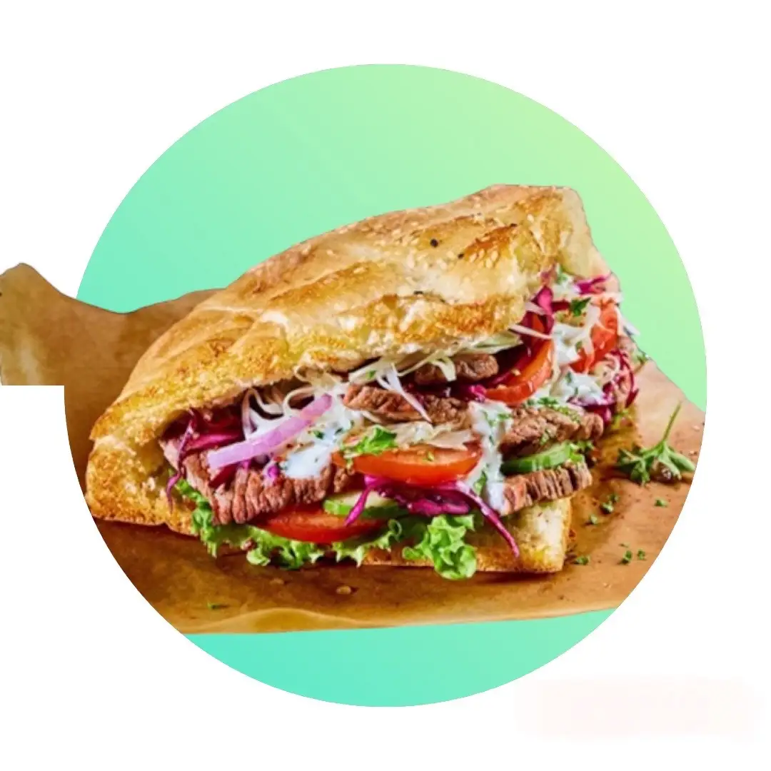 Bánh mì tam giác - thổ nhĩ kì kebab - 35.000 ₫ tại Bánh Mì Kebab & Ăn Vặt 316 - Phan Văn Trị