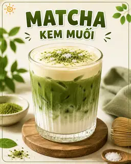 Hình ảnh Matcha kem muối 